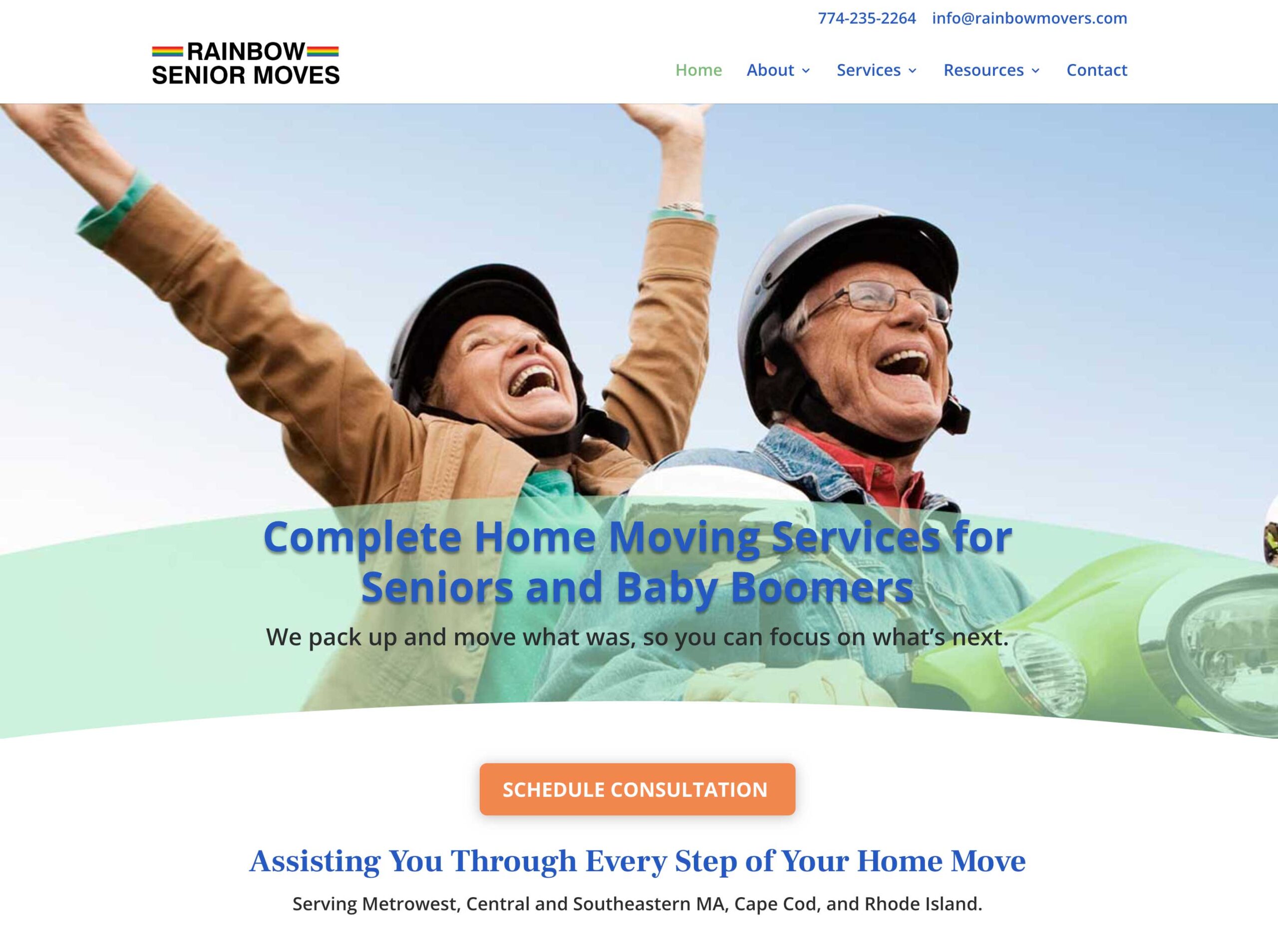 Rainbow Senior Moves website