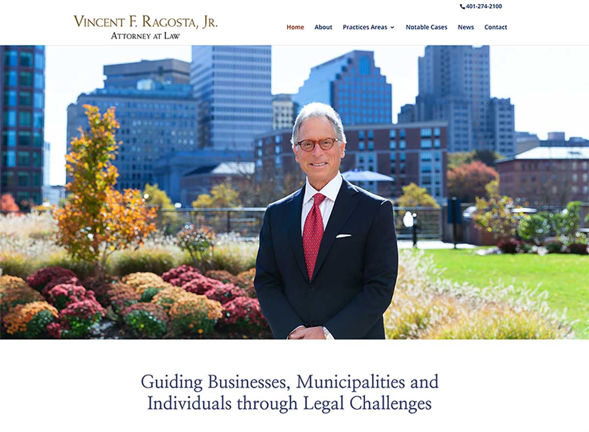 Vincent F Ragosta, Attorney, website