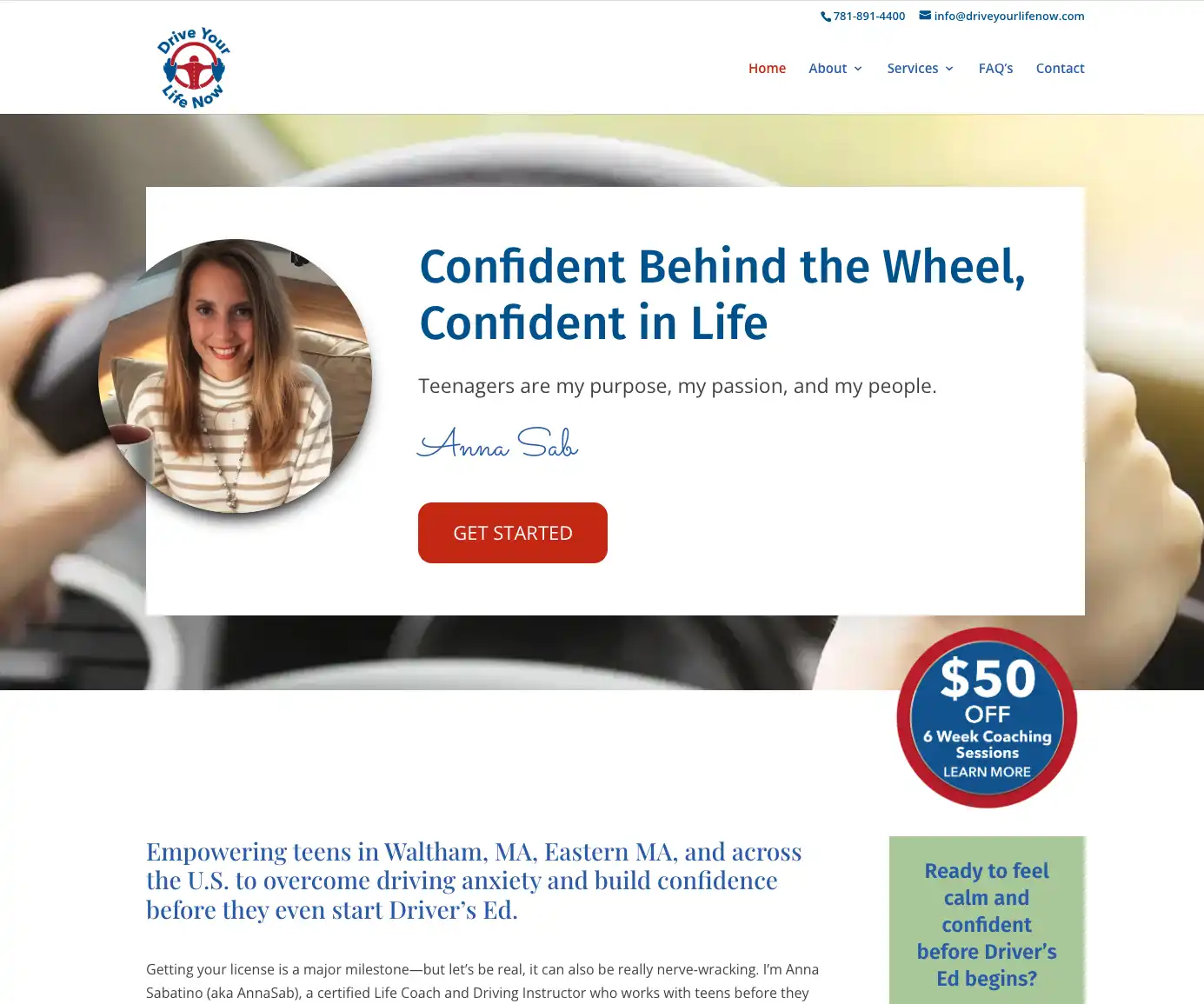 Drive Your Life Now, website